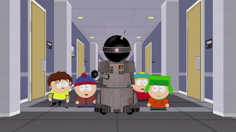 L-R: Jimmy, Stan, Funnybot, Eric, Kyle – Bild: ViacomCBS