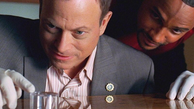 Der einzige ‚Zeuge‘ des Mordes ist eine Mücke. Können Taylor (Gary Sinise, l.) und Hawkes (Hill Harper) anhand der DNS; die sich im Blut des Insektes befindet; den Mörder Überführen? – Bild: TVNOW