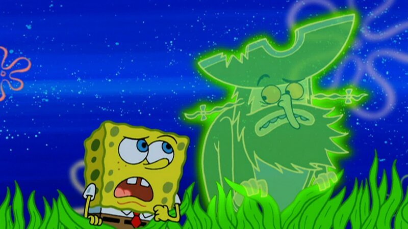 L-R: SpongeBob, Flying Dutchman – Bild: ANNÉE Viacom International Inc. Tous droits réservés. Nickelodeon, Bob l’éponge et tous les autres titres, logos et personnages qui y sont associés sont des marques de commerce de Viacom International inc. Créé par Stephen Hillenburg.