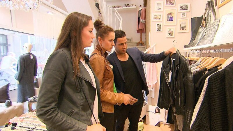 Lenny (M.) und Shoppingbegleitung Alexandra – Bild: RTL /​ Constantin Ent.