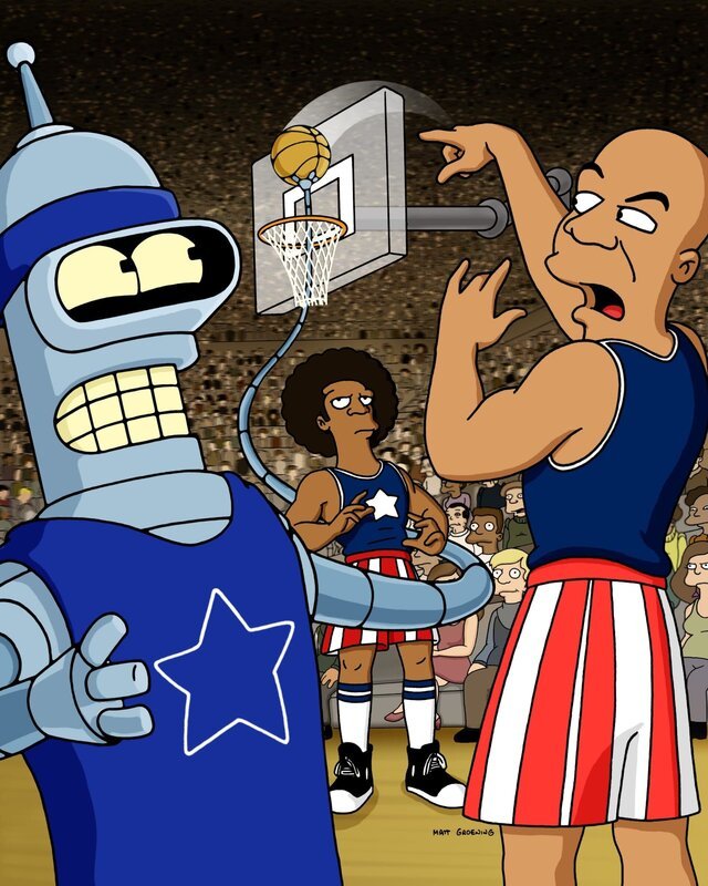 Bender (l.) gibt sein Bestes … – Bild: Paramount /​ 2001 FOX BROADCASTING /​ FOX