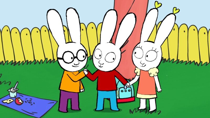 Gemeinsam als Team haben es Ferdinand (l.), Simon (M.) und Lou (r.) geschafft, Hamster Albert wieder sicher einzufangen. – Bild: ZDF und GO-N Productions