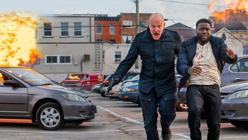 Der Mann aus Toronto (Woody Harrelson, l.) und Teddy (Kevin Hart, r.) hinterlassen eine Spur der Verwüstung. – Bild: ZDF und Sabrina Lantos Der Mann aus Toronto (Woody Harrelson, l.) und Teddy (Kevin Hart, r.) hinterlassen eine Spur der Verwüstung. – Bild: ZDF und Sabrina Lantos