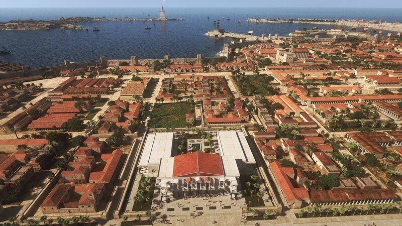 Das antike Alexandria war schachbrettartig angelegt. – Bild: ZDF und Indige?nes Productions