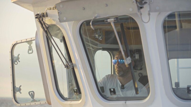 Heiko Erdwins, 1. Vormann der EUGEN, DGzRS-Station Norderney. – Bild: NDR/​ Kinescope Film