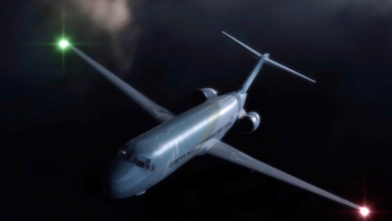 CGI: West Caribbean Airways Flug 708 steigt in die Wolken auf. Nur wenige Augenblicke später stürzte der Flug am 15. August 2005 aus 31.000 Fuß Höhe zu Boden. – Bild: PLURIMEDIA