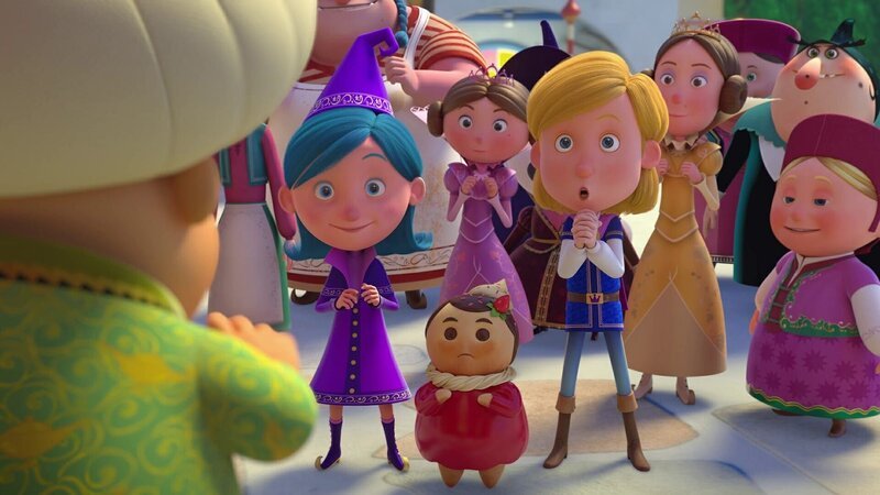 Die Bewohner des Zauberdorfs warten gespannt auf das neue „Die Ritter und die Liebe“-Buch. – Bild: ZDF/​2021 Method Animation/​Palomar/​ZDF Enterprises