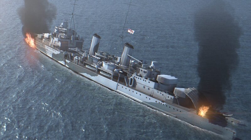 Graphic shot showing the location of the bomb room inside the wreck of HMS Edinburgh. – Bild: Mallinson Sadler Productions Ltd