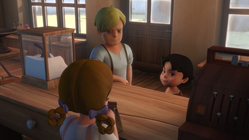 Heidi bringt Karl und Theresa auf eine falsche Fährte – Bild: ZDF und Studio 100 Animation/​Heidi Productions Pty. Limited
