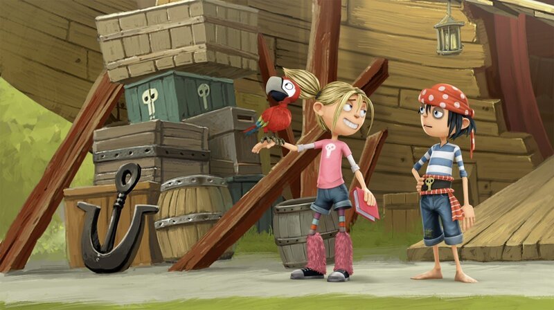 Krächz hört von Matilda alles über Tierschutzrechte. – Bild: WDR/​Cyber Group Studios /​ France Télévisions /​ Blue Spirit Studios /​ Sofitvcine 4