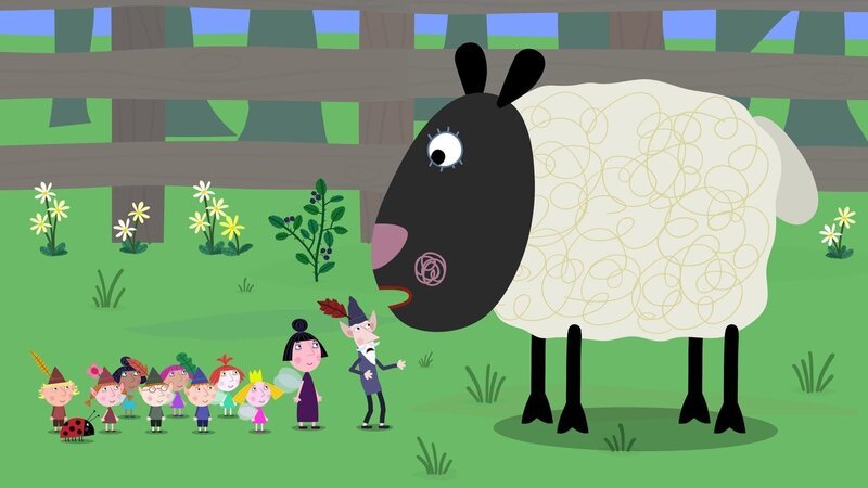 Ben, Holly und die anderen Kinder staunen über die großen Tiere auf der Farm. – Bild: ZDF/​Astley Baker Davies Ltd/​Rubber Duck Entertainment
