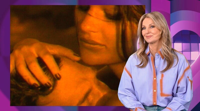 „Wicked Game“ von Chris Isaak: Moderatorin Frauke Ludowig ist nicht nur vom Lied begeistert, sondern auch und insbesondere vom Video zum Song mit dem dänischen Supermodel Helena Christensen. – Bild: WDR
