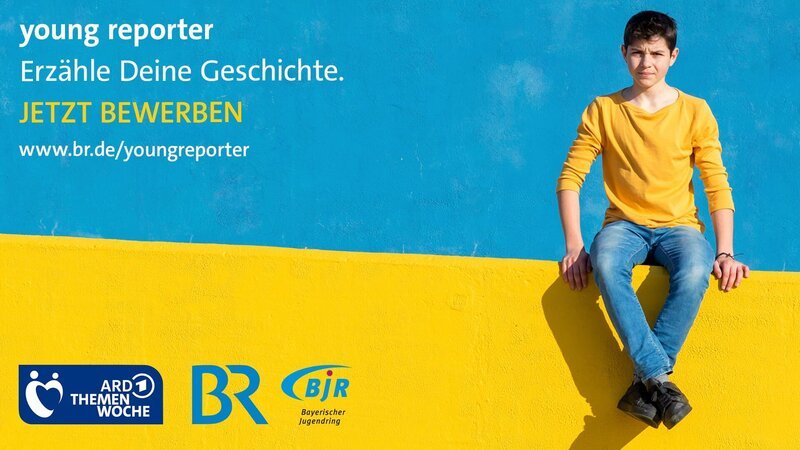Der Bayerische Rundfunk und der Bayerische Jugendring rufen im Vorfeld der ARD-Themenwoche „Stadt.Land.Wandel – Wo ist die Zukunft zuhause?“ im November, bei der es um gleichwertige Lebensverhältnisse in allen Landstrichen und Regionen Deutschlands geht, junge Menschen zwischen 14 und 20 Jahren dazu auf, sich als young reporter beim BR zu bewerben und mit ihren Geschichten Programm zu machen. – Bild: BR