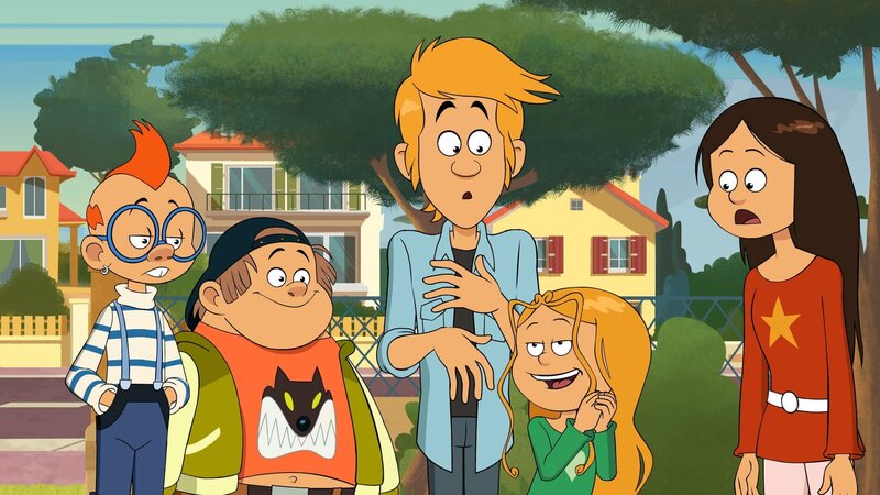 Wendy erklärt Marine, wie man einen Jungen zu einer Party einlädt. – Bild: NDR/​Bamboo Production/​Samka Productions