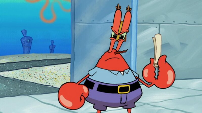 Mr. Krabs – Bild: ANNÉE Viacom International Inc. Tous droits réservés. Nickelodeon, Bob l’éponge et tous les autres titres, logos et personnages qui y sont associés sont des marques de commerce de Viacom International inc. Créé par Stephen Hillenburg.