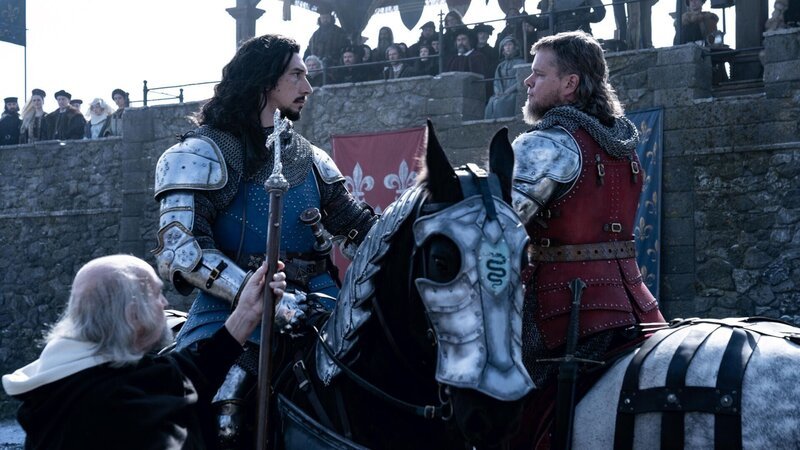 Jacques Le Gris (Adam Driver, l.) und Jean de Carrouges (Matt Damon, l.)   +++ Die Verwendung des sendungsbezogenen Materials ist nur mit dem Hinweis und Verlinkung auf RTL+ gestattet. +++ – Bild: RTL / 20th Century Studios. Jacques Le Gris (Adam Driver, l.) und Jean de Carrouges (Matt Damon, l.)   +++ Die Verwendung des sendungsbezogenen Materials ist nur mit dem Hinweis und Verlinkung auf RTL+ gestattet. +++ – Bild: RTL / 20th Century Studios.