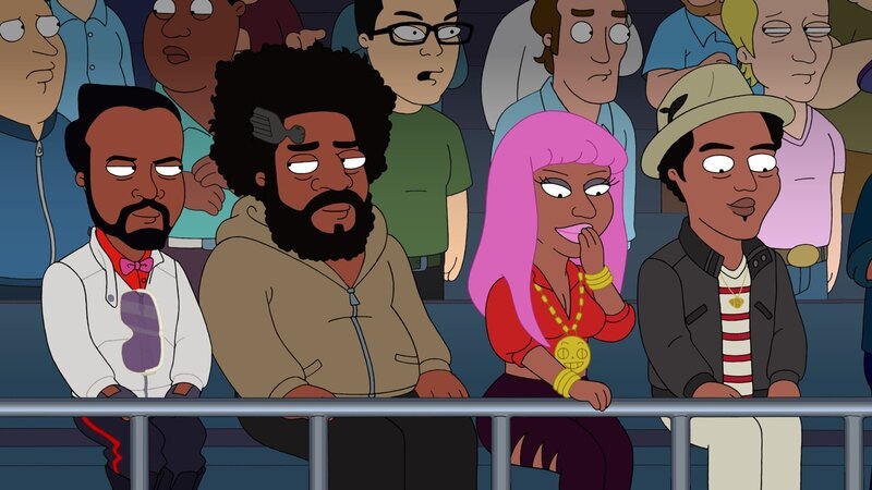 L-R: will.i.am, Questlove, Nicki Minaj, Bruno Mars – Bild: FOX