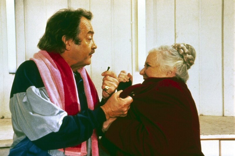 Jürgen Schmidt (Georg Forster), Ruth Drexel (Resi Berghammer). – Bild: ORF/​Kineos