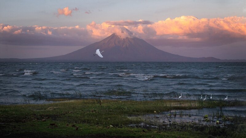 Der Nicaraguasee liegt im Südwesten des mittelamerikanischen Landes nahe der Staatsgrenze zu Costa Rica. – Bild: Weather Group Television/​WeltN24 GmbH