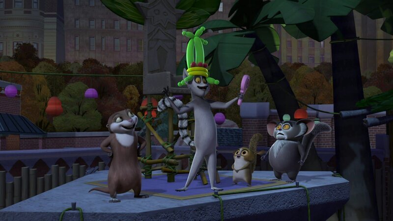 L-R: Marlene, King Julien, Mort, Maurice – Bild: ViacomCBS