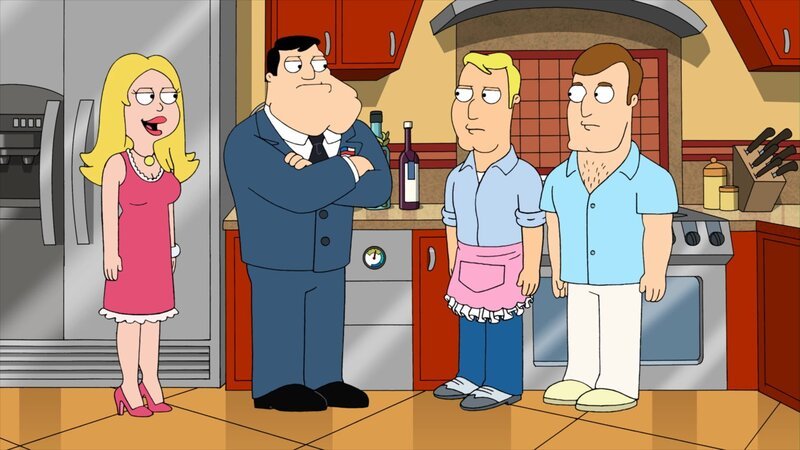 (v.l.n.r.) Francine Smith; Stan Smith; Terry Bates; Greg Corbin – Bild: 2010 Twentieth Century Fox Film Corporation. All rights reserved. Lizenzbild frei