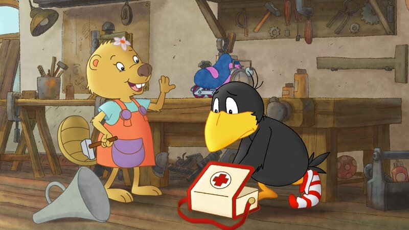 Socke braucht dringend jemanden, den er mit seinem Erste-Hilfe-Koffer retten kann. – Bild: SWR/​NDR/​Akkord Film