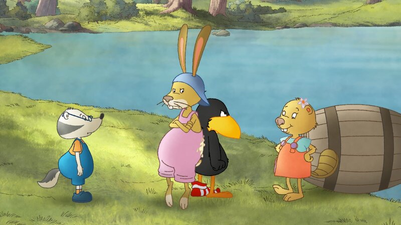 Socke und Löffel sind unzertrennlich zusammengeklebt. – Bild: SWR/​NDR/​Akkord Film