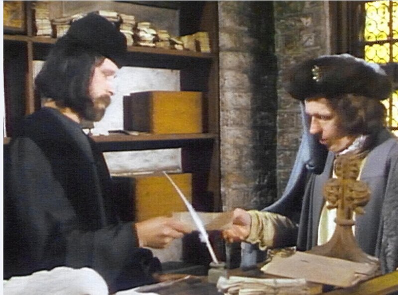 In der Schreibstube: mittelalterliche Bürokratie. – Bild: SWR/​SWR