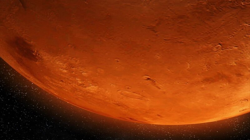 Für ihre Untersuchungen werfen die Expertinnen und Experten einen Blick auf den Mars, wo sie außerirdisches Leben vermuten. – Bild: Passion Distribution /​ WeltN24 GmbH