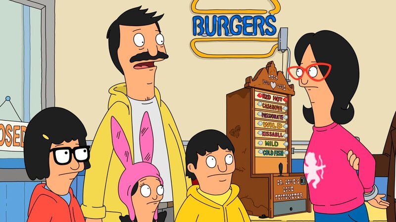 L-R: Tina, Bob, Louise, Gene, Linda – Bild: ViacomCBS /​ FOX /​ FOX BROADCASTING /​ BOB’S BURGERS and TCFFC ALL RIGHTS RESERVED.