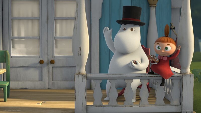 Muminpapa (l.) und die kleine Mü (r.). – Bild: KiKA