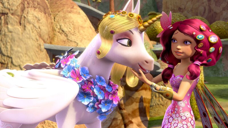 In Centopia eingetroffen, findet sich Mia inmitten der Vorbereitungen für einen Schönheitswettbewerb wieder. – Bild: ZDF und (C) 2012 Lucky Punch | Rainbow | March Entertainment