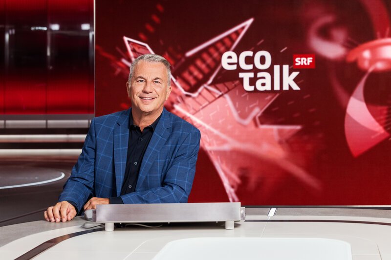Reto Lipp Moderator ECO Talk – Bild: SRF/​Gian Vaitl