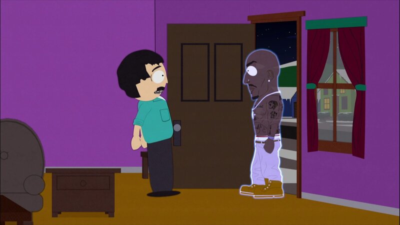 L-R: Randy, Tupac Shakur Hologram – Bild: Comedy Central