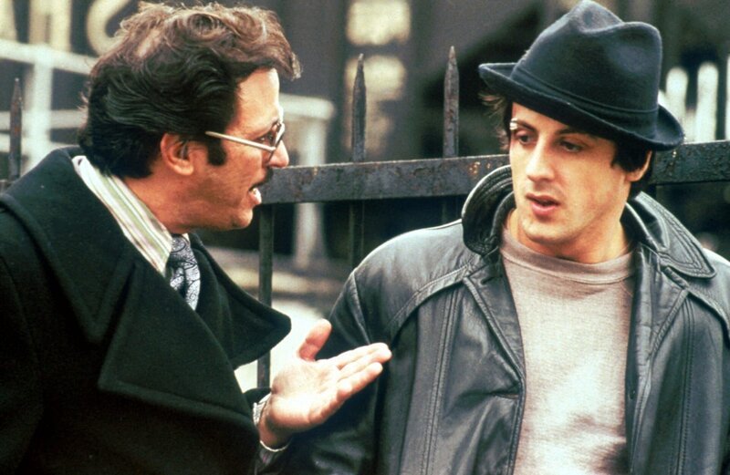 Gazzo (Joe Spinell) und Rocky (Sylvester Stallone) – Bild: port.hu
