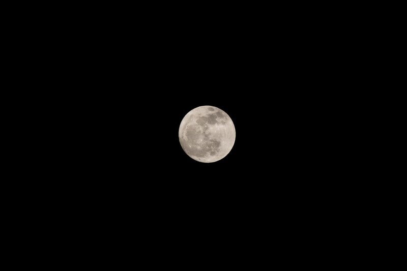Der Vollmond am Nachthimmel. – Bild: Sylvia Bentele Fotografie/​Sylvia Bentele