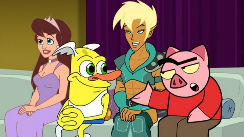 v.li.: Princess Clara, Wooldoor Sockbat, Xandir, Spanky Ham – Bild: Paramount