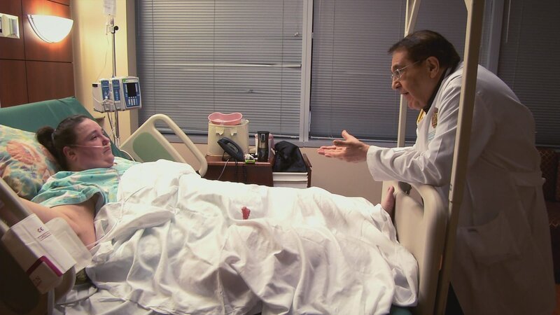 Dr Now lecturing an emotional Penny in the hospital. – Bild: Discovery Communications