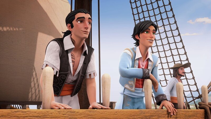 Bernardo und Diego kommen aus Spanien zurück. – Bild: KiKA/​Cyber Group Studios