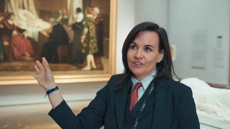 Xóchitl Barbero, Künstlerin und Aufseherin im Museo del Prado. – Bild: ORF/​Film Five