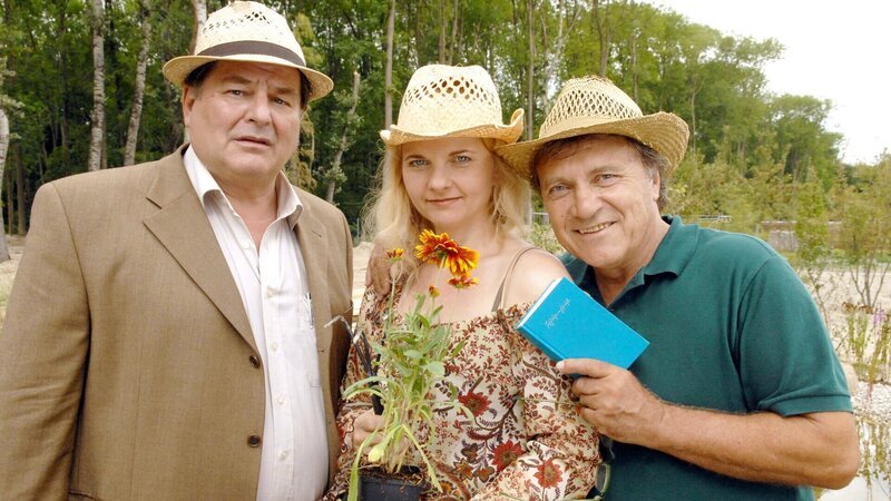 (v.li.): Erwin Steinhauer, Ulrike Beimpold, Wolfram Berger. – Bild: ZDF und ORF/​epo-film/​Hubert Mican