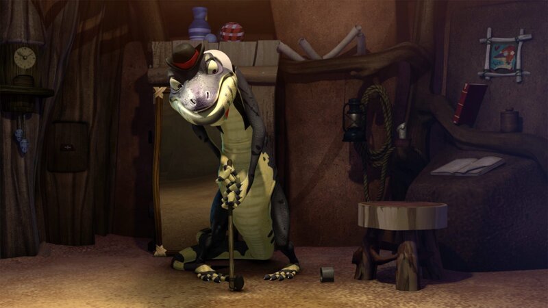 Bürgermeister Cranklepot übt heimlich das neue Spiel und benennt es in Puttypot um. – Bild: KiKA/​Studio 100 Media /​ Flying Bark