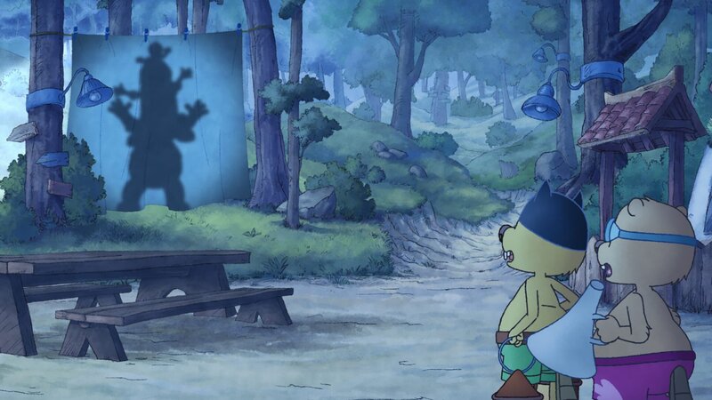 Der Schattenriese macht bei Atrhur und Henry mächtig Eindruck. – Bild: SWR/​Akkord Film