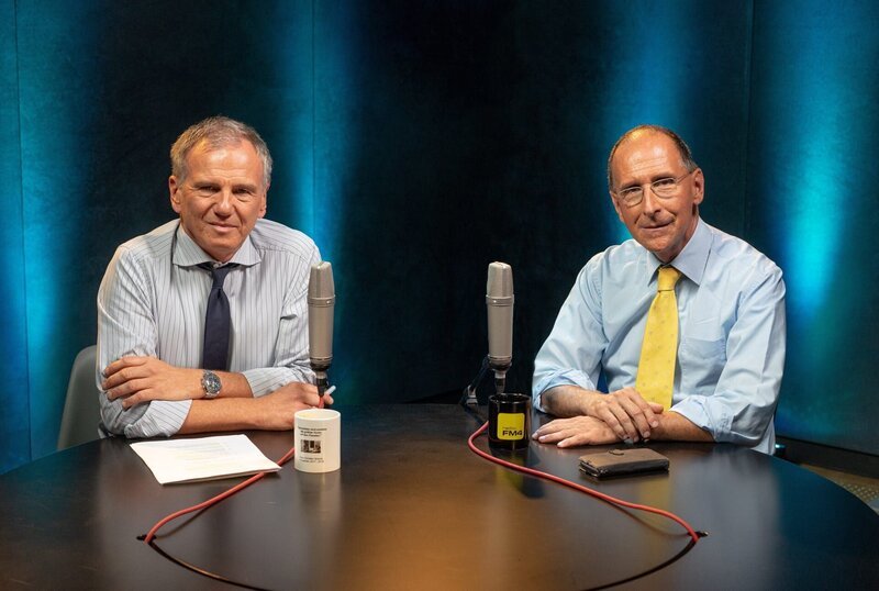 Armin Wolf, Peter Filzmaier. – Bild: ORF/​FM4/​Clemens Fantur