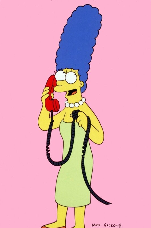 Die liebevolle Mutter Marge Simpson hängt mal wieder an der Strippe. – Bild: Twentieth Century Fox Film Corporation