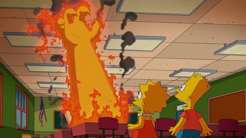 Wohin bringt die feurige Hand Bart und Lisa? – Bild: Twentieth Century Fox Film Corporation