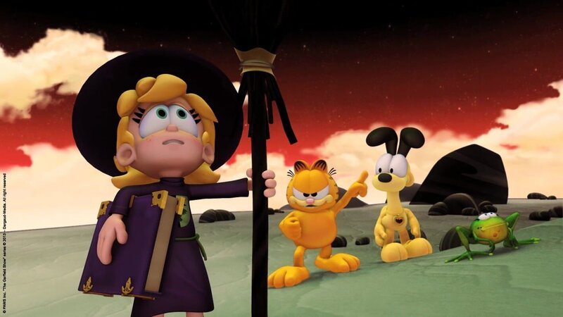 Nachwuchs-Hexe Abigail versucht sich an einem Zauberspruch. – Bild: HR/​Dargaud Media/​MediaToon/​Paws Inc./​France 3