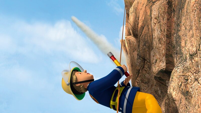 Penny ruft mit der Leuchtrakete Hilfe herbei. – Bild: KI.KA/​HIT Entertainment