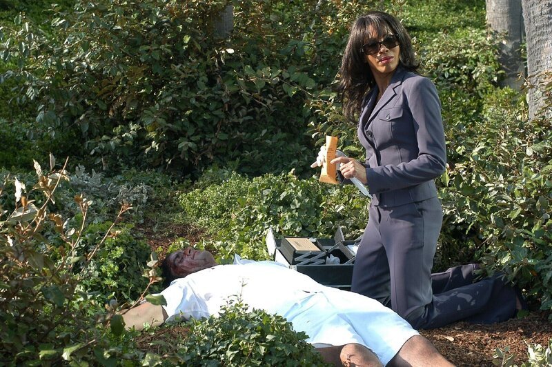 Vor einem exklusiven Fünf-Sterne-Hotel in Miami wird der Hotelangestellte Armando Diaz (Vincent Rivera) tot aufgefunden. Alexx (Khandi Alexander) untersucht die Leiche und versucht die Todesursache zu klären. – Bild: RTL /​ CBS