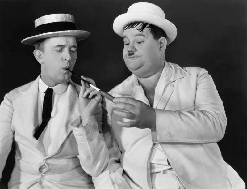 Stan (Stan Laurel, l.); Oliver (Oliver Hardy, r.) – Bild: Licensed by Beta Film GmbH Lizenzbild frei